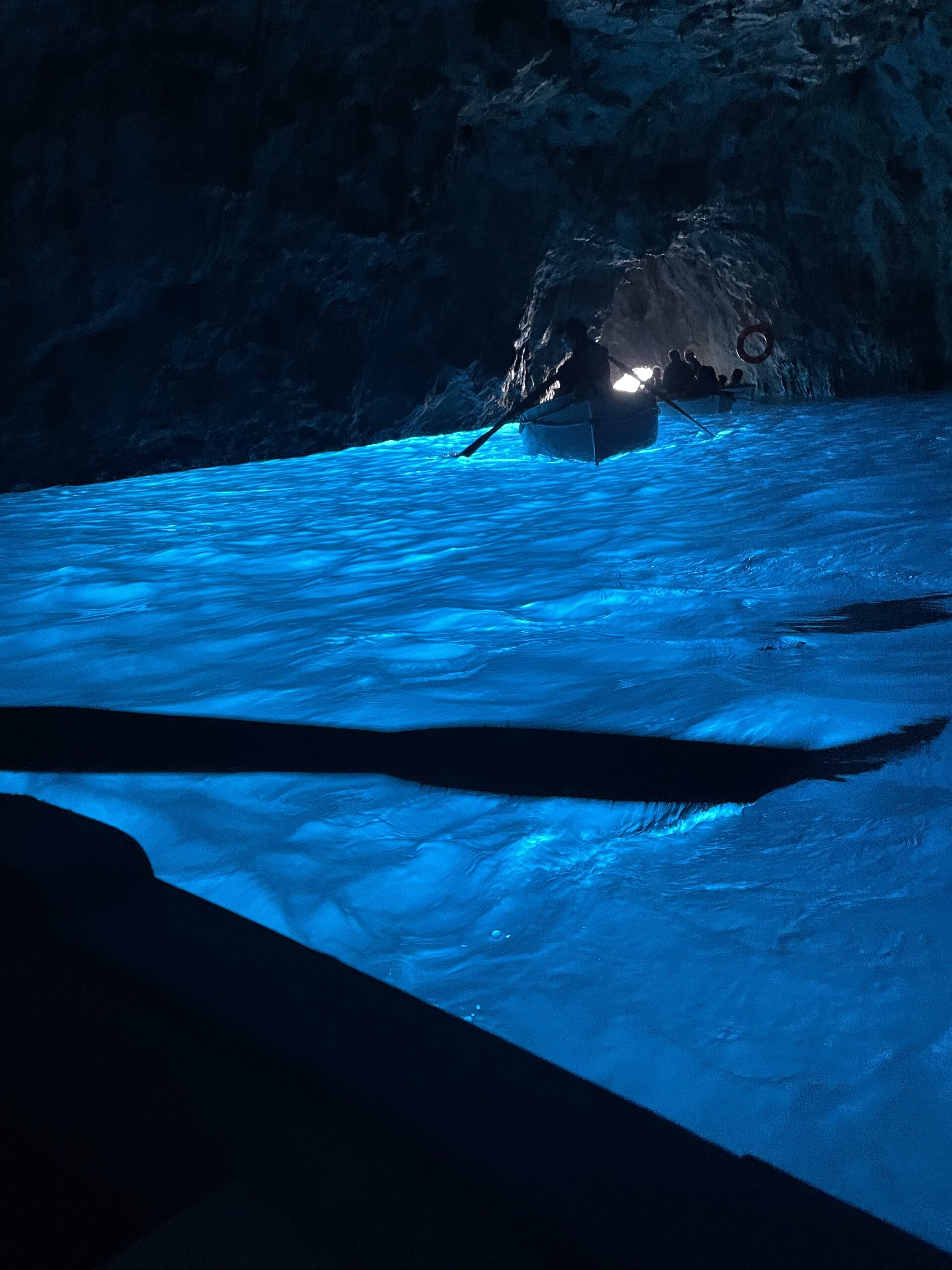 Turquoise water around Capri