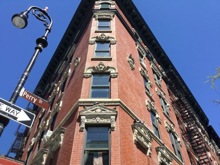 A quiet side street in the West Village, Manhattan.